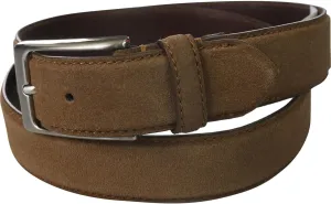 Tasso Elba Mens Faux Suede Belt, Brown, Large