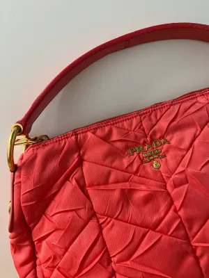 Tessuto crinkle hobo bag