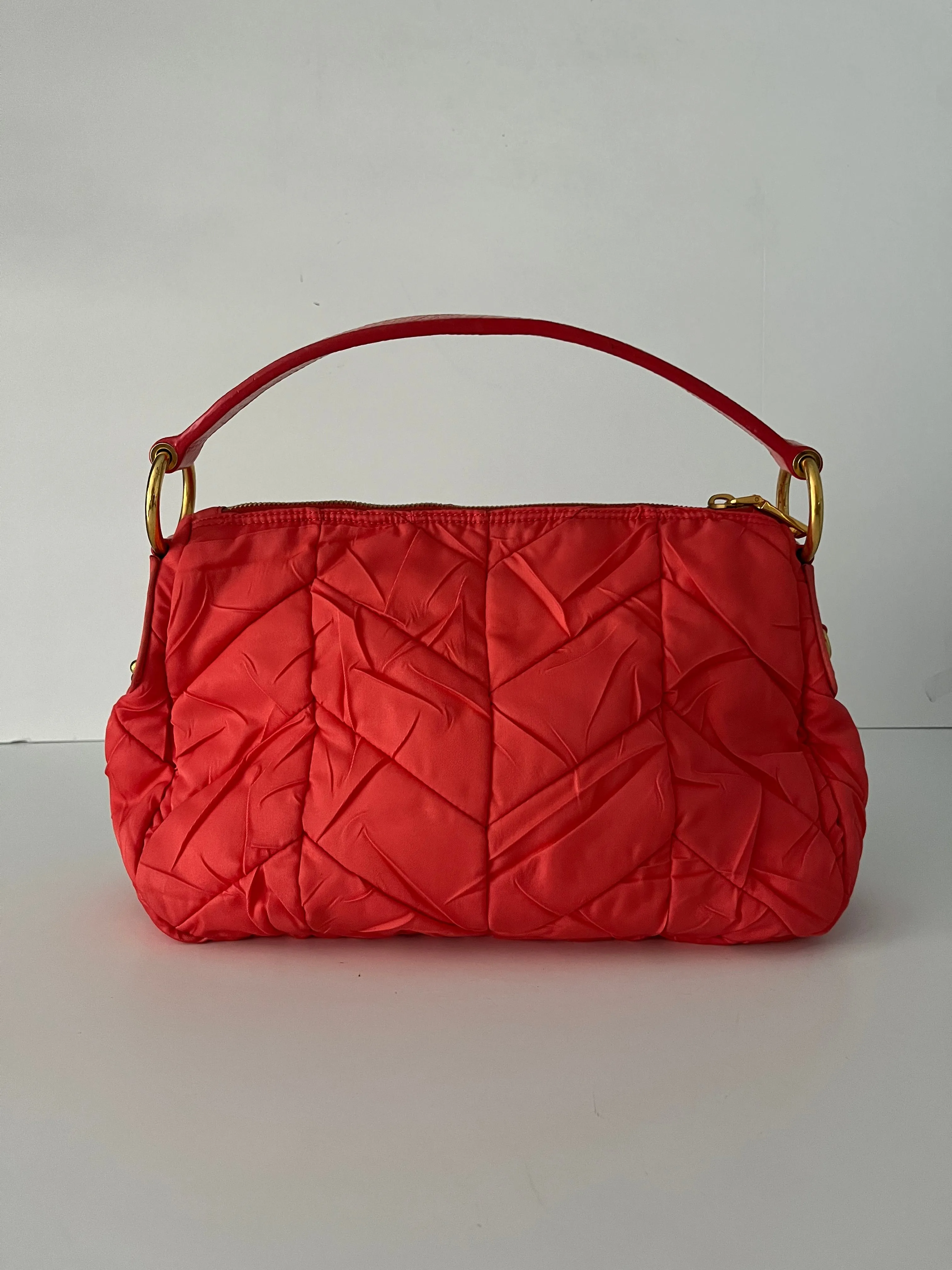Tessuto crinkle hobo bag