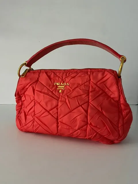 Tessuto crinkle hobo bag