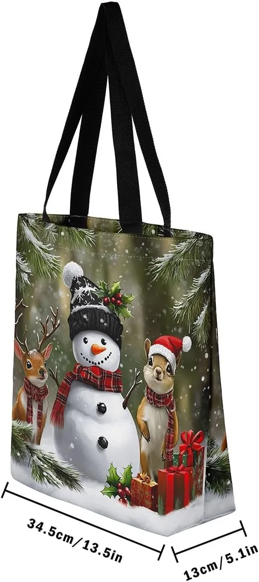 Thanksgiving Pumpkin Canvas Tote Bag,Maple Leaf Duffle Bag,Fall Leaves Handbag Farmhouse Autumn Harvest Fall Decor