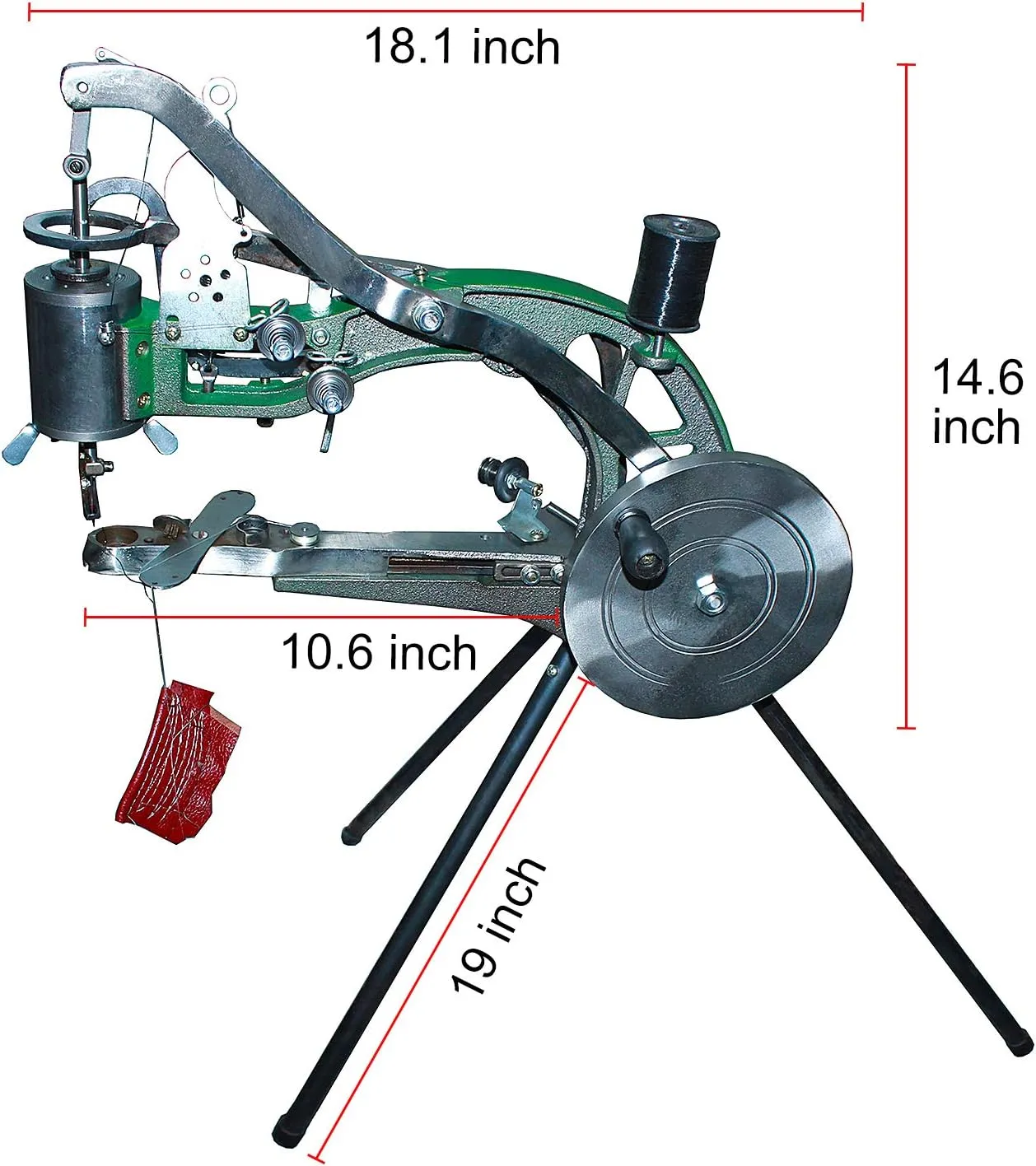 (the Latest Upgraded Version 10 -Bearings) Shoe Repair Hand Sewing Machine, Shoe Cobbler Machine with Nylon Line, Manual Mending for Shoes/Bags/Clothes/Quilts/Coats/Trousers…