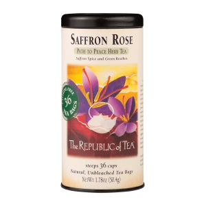 The Republic of Tea Saffron Rose Herbal 36 Tea Bags