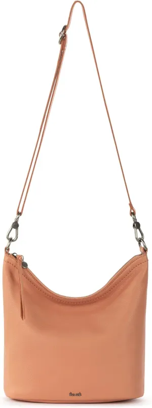 The Sak Jasmine Small Hobo in Leather, Detachable Leather Shoulder Strap, Nectar