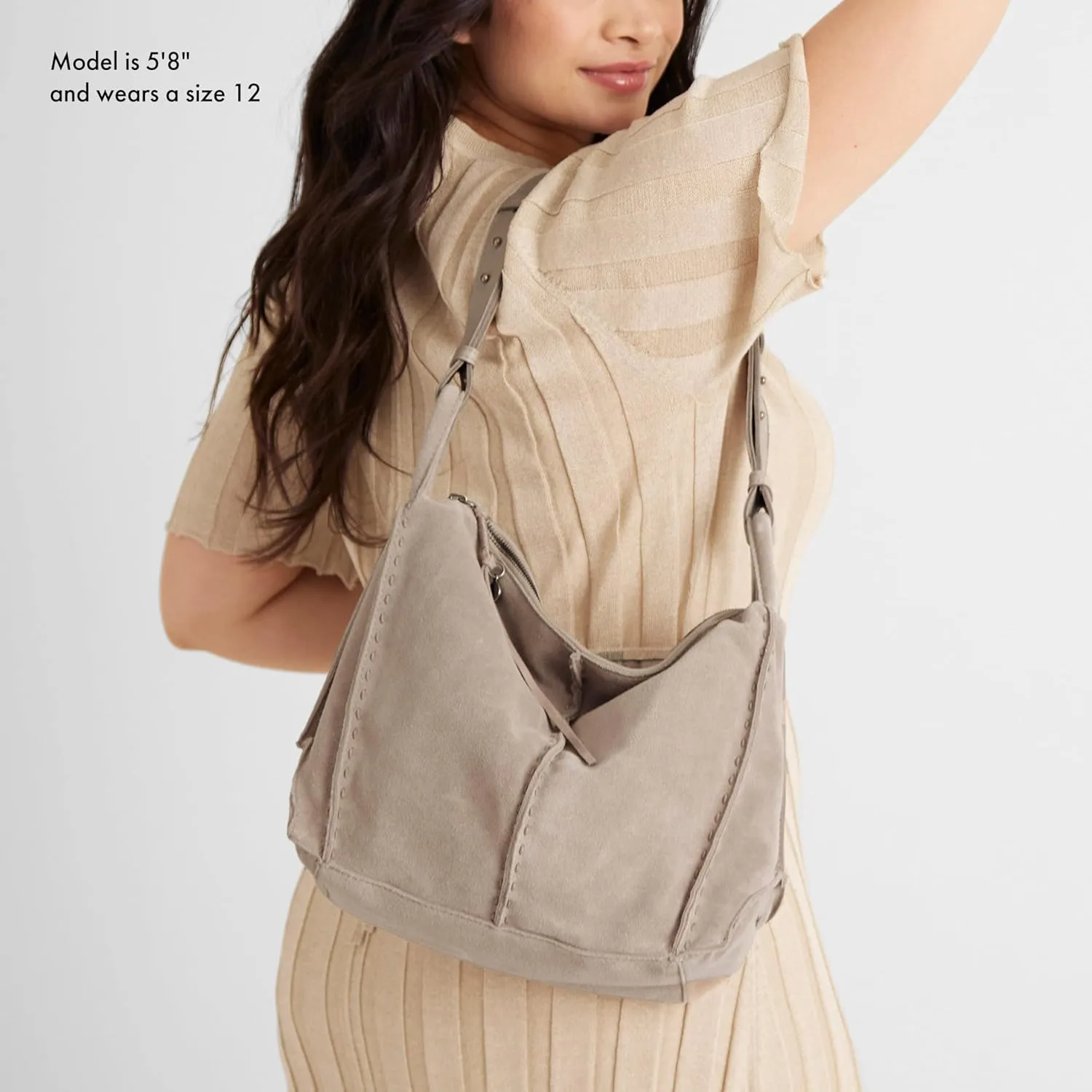 The Sak Los Feliz Hobo in Leather, Lined Shoulder Purse