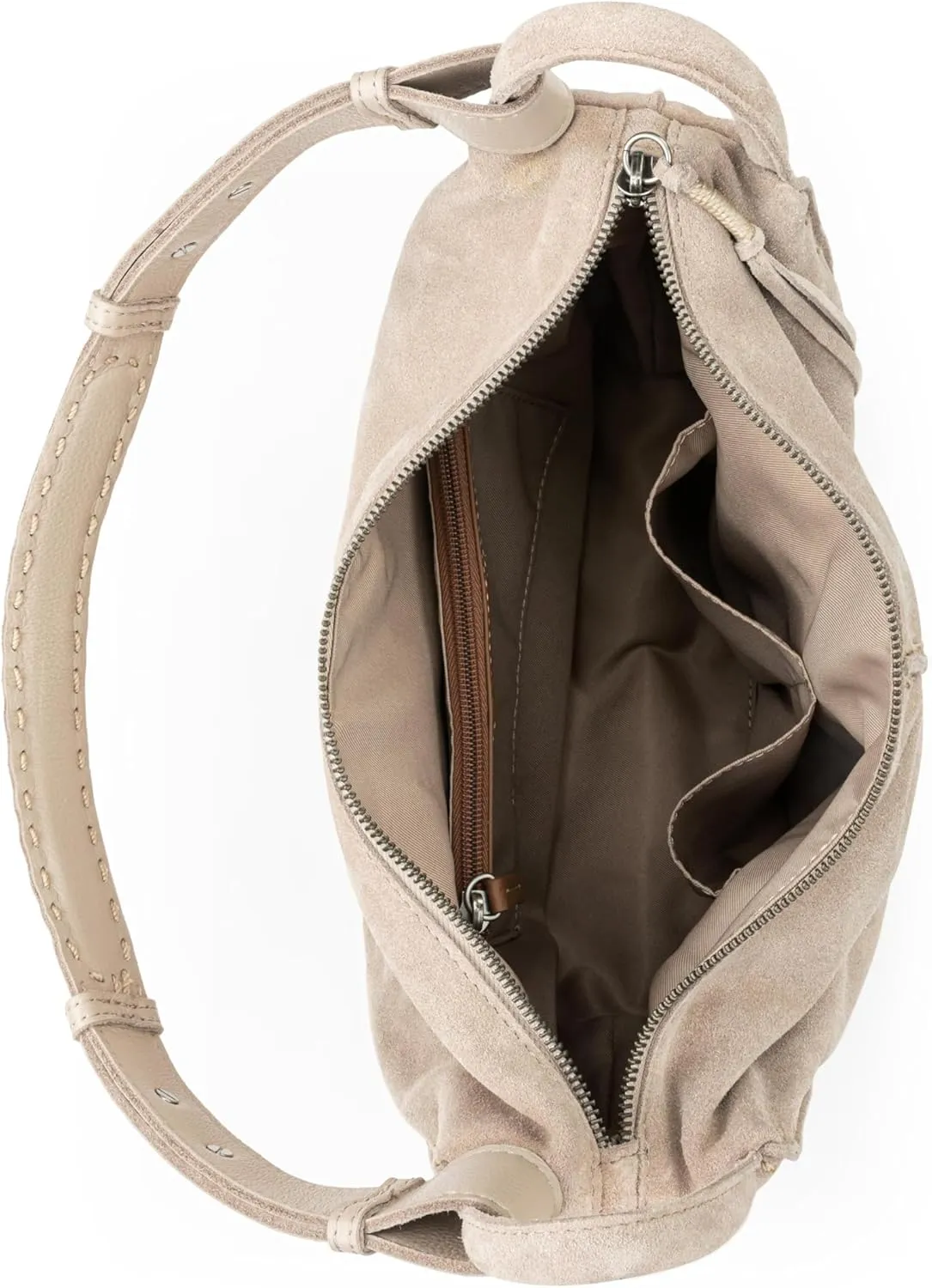 The Sak Los Feliz Hobo in Leather, Lined Shoulder Purse