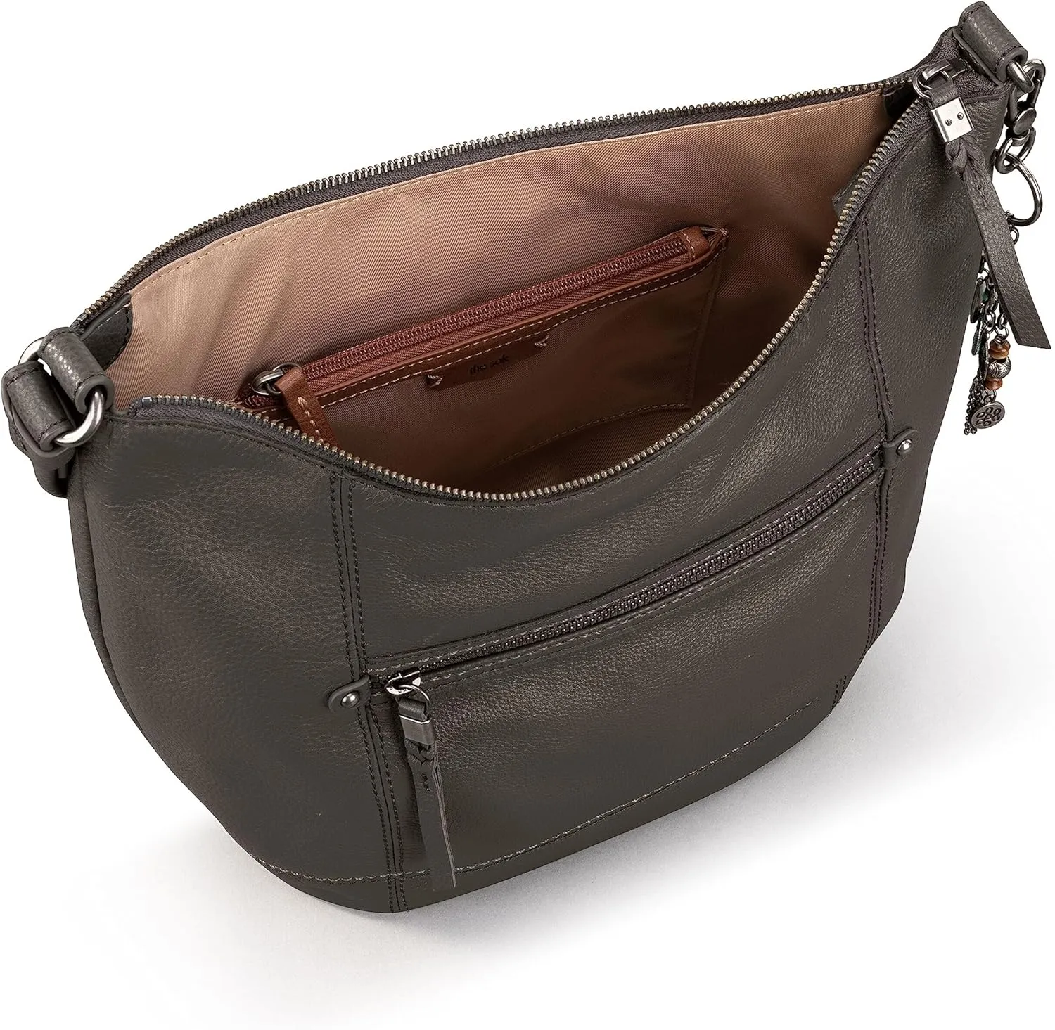 The Sak Sequoia Hobo Bag - Premium Large Leather Women's Handbag for Everyday & Travel - Durable Purse With Zipper Pocket