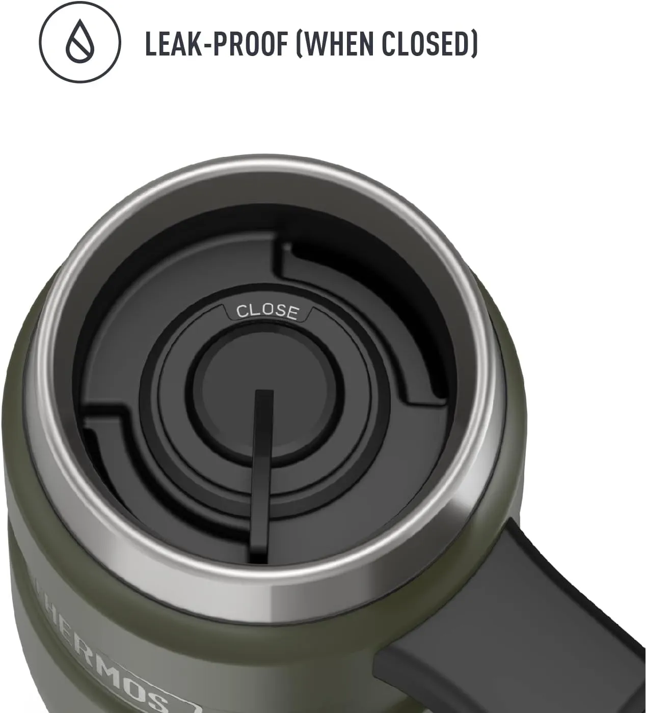 THERMOS Stainless King Vacuum-Insulated Travel Mug, 16 Ounce, Army Green