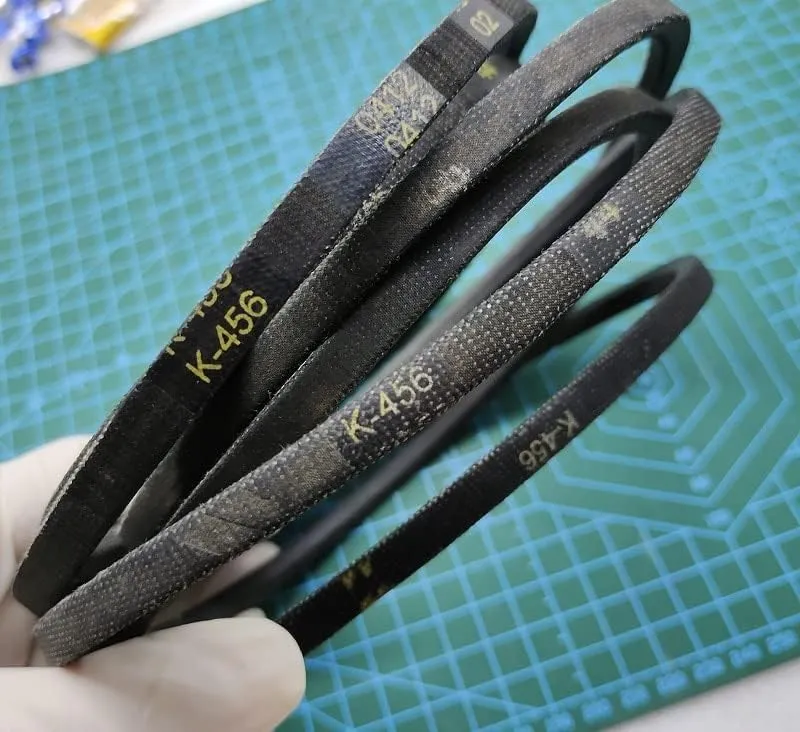 Tool Part for K456 Rubber Vee-Belt Drive Dri Belt for Drill Drill Press - (Color: K456 2 Pcs)