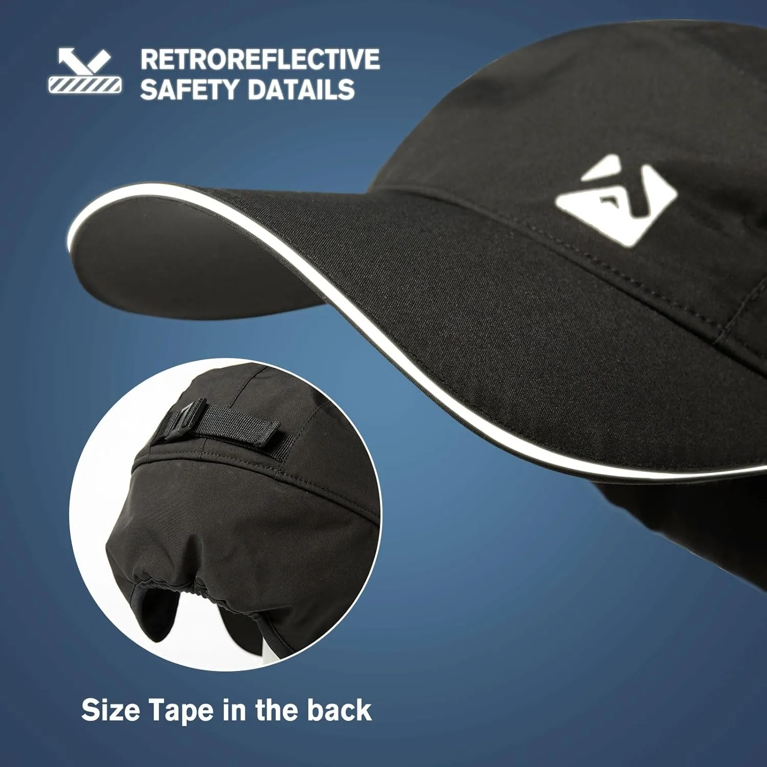 TOP-EX Oversize XL XXL Men's Waterproof Winter Baseball Cap Fleece Earflap Trapper Hat for Cold Weather Large Heads