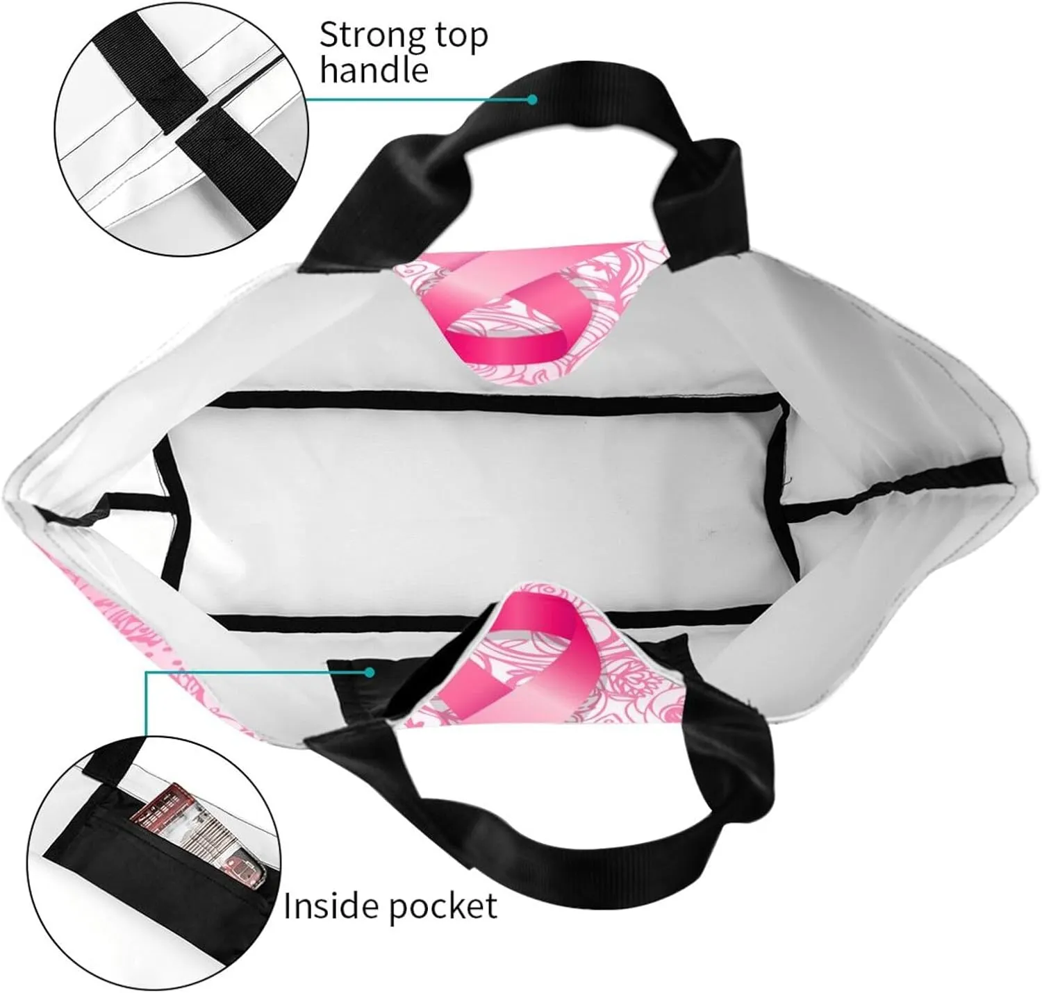 Tote Bag For Womens, Large Casual Shoulder Sling Bags Reusable Grocery Handbag For Travel Shopping Gym