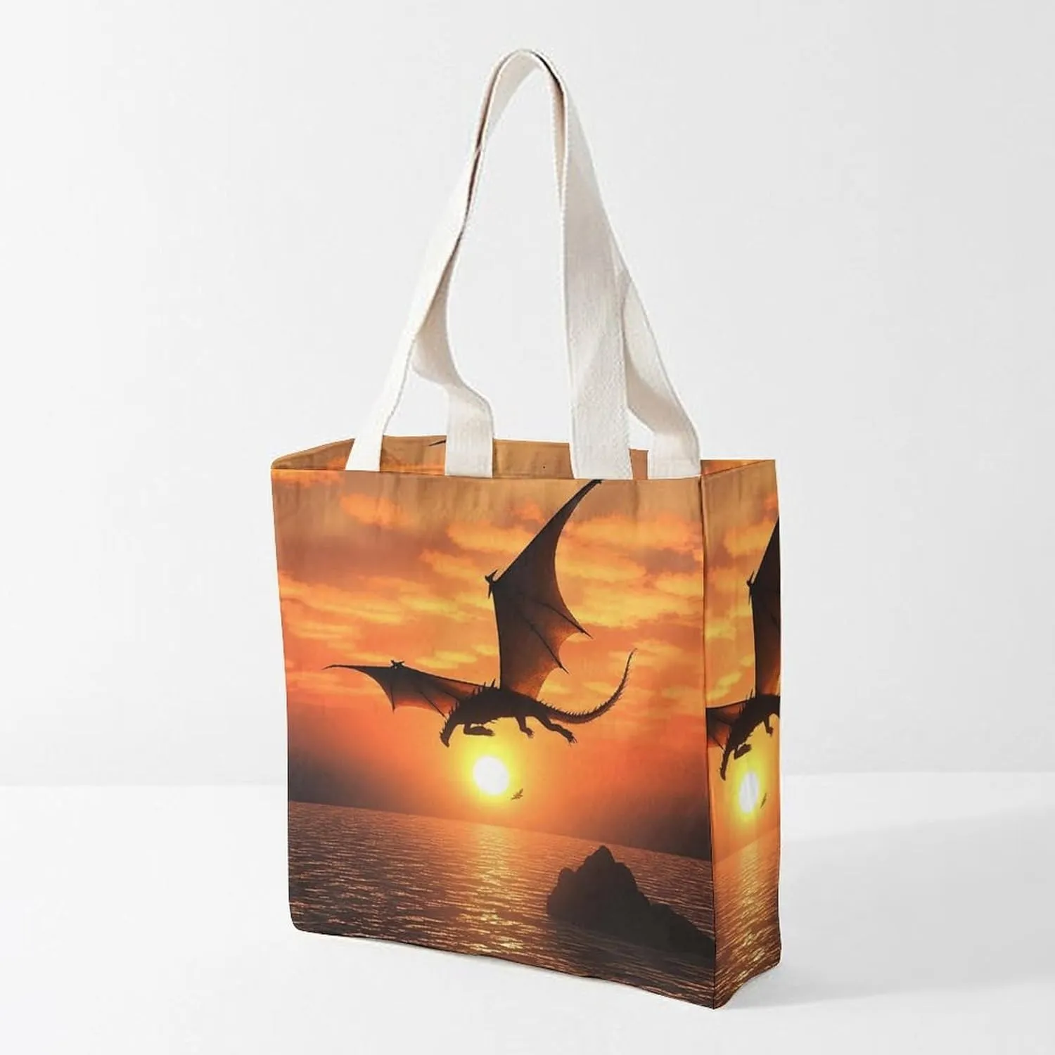 Tote Bag Laptop Handbag Shih Tzu Dog Grocery Bag Canvas Shoulder Bag Crossbody Bag for Travel