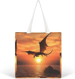 Tote Bag Laptop Handbag Shih Tzu Dog Grocery Bag Canvas Shoulder Bag Crossbody Bag for Travel