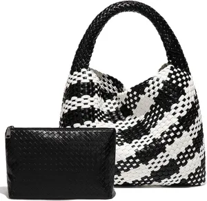 Tote Bag Shoulder Handbags for Women Hand bag Large Capacity Travel Woven Lightweight Purse Hobo Slouchy Bags