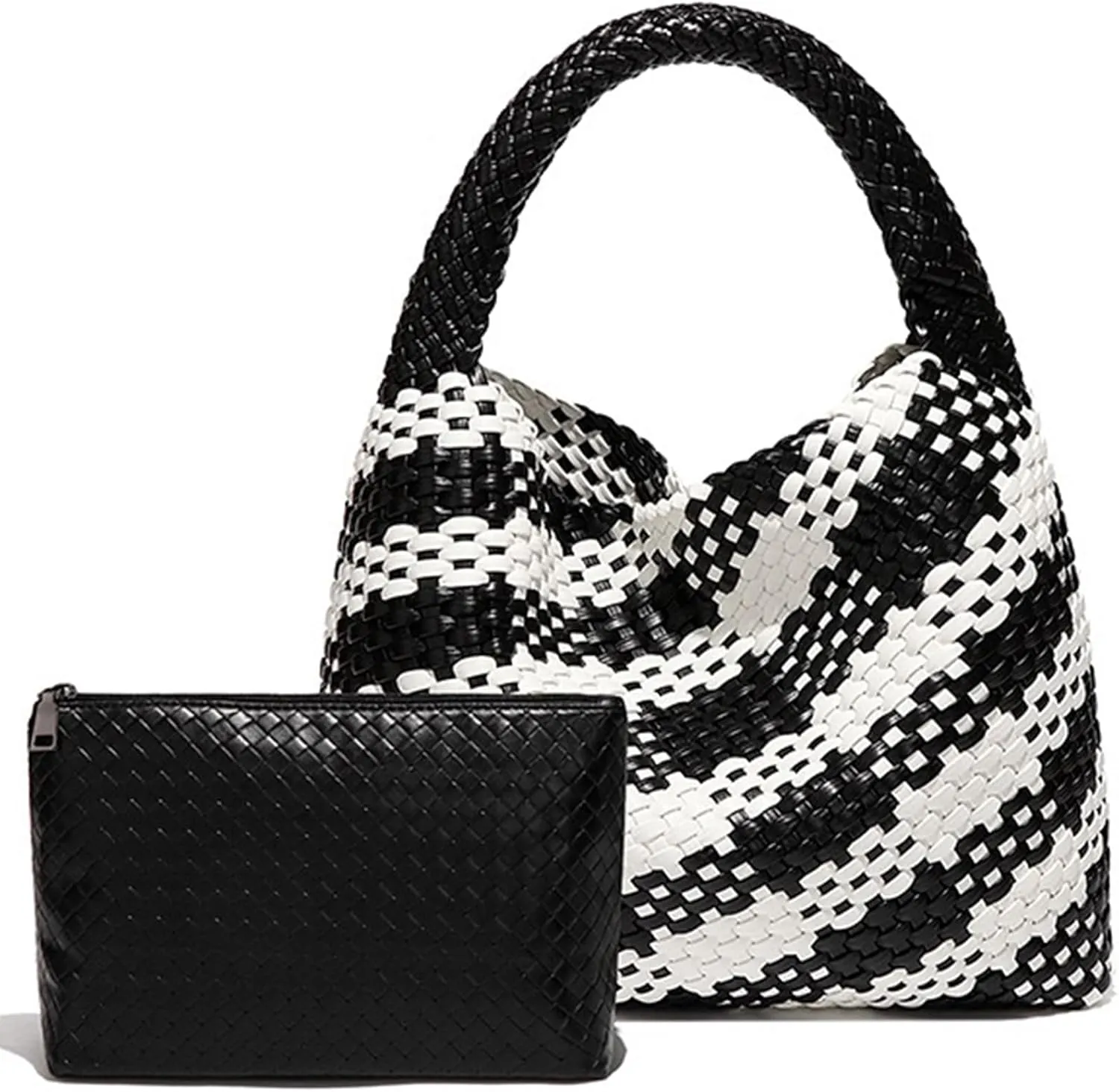 Tote Bag Shoulder Handbags for Women Hand bag Large Capacity Travel Woven Lightweight Purse Hobo Slouchy Bags