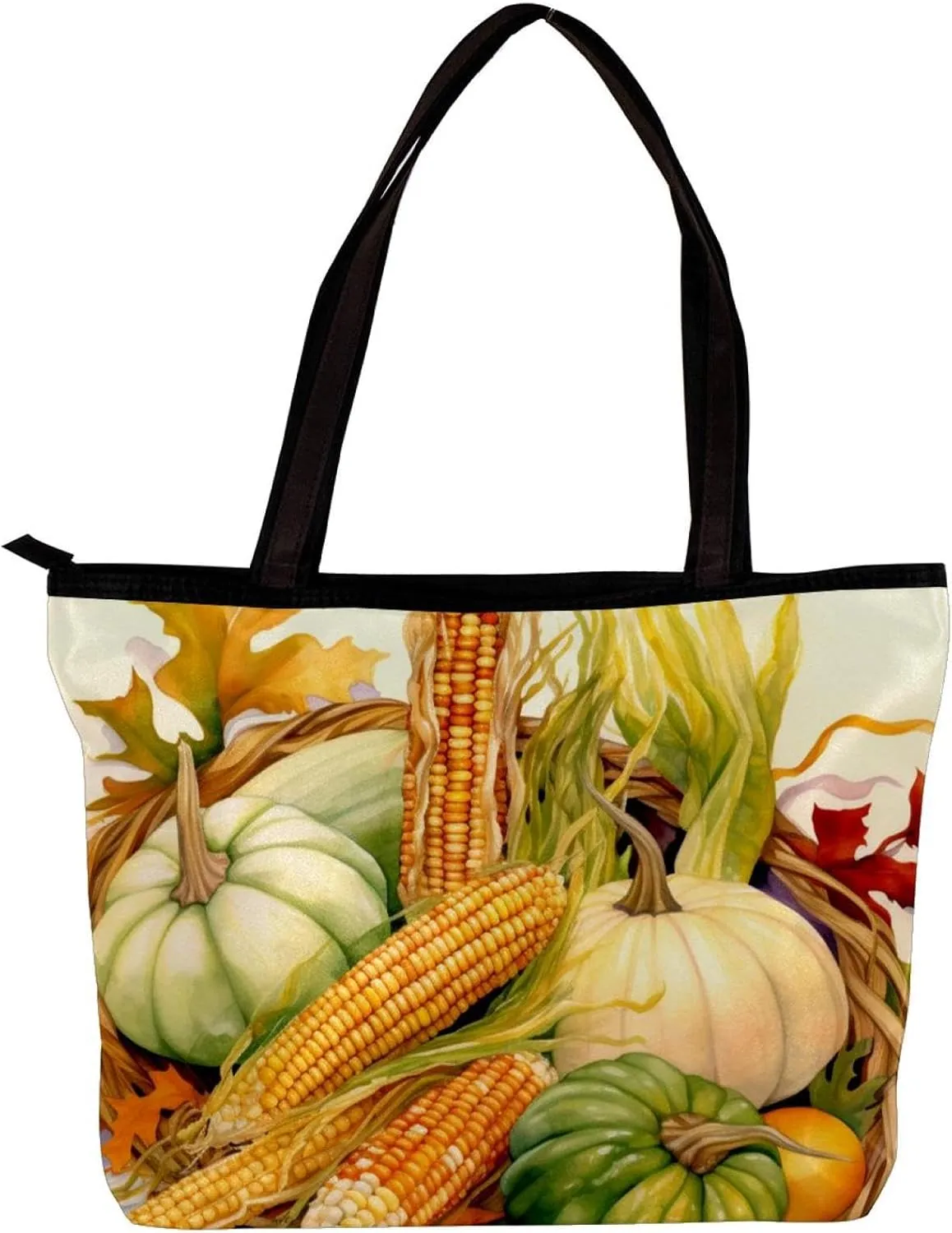 Tote Bags for Women,Womens Handbags,Small Tote Bag,Autumn Harvest Pumpkin