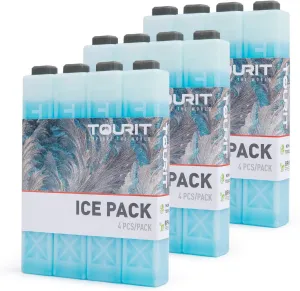 TOURIT Ice Packs for Coolers Reusable Long Lasting Freezer Packs for Lunch Bags/Boxes, Cooler Backpack