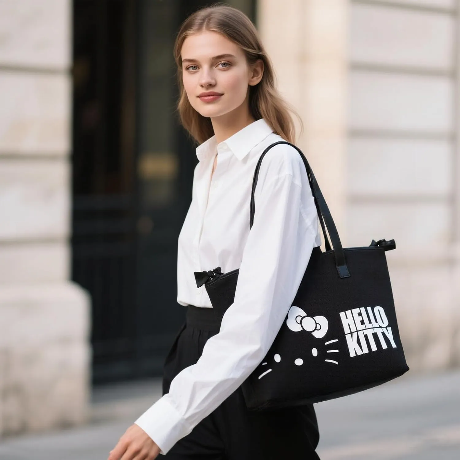 Travel Tote Bags with Zipper Weekender Overnight Bag Lightweight for Women Carry on Duffel Bag Trolley Sleeve Gym Work