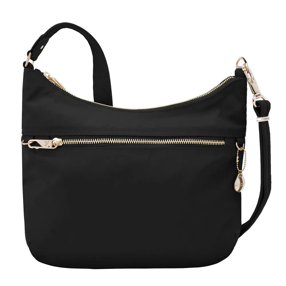 Travelon Women's Anti-Theft Tailored Hobo Travel Purse, Onyx (black) - 43198 580