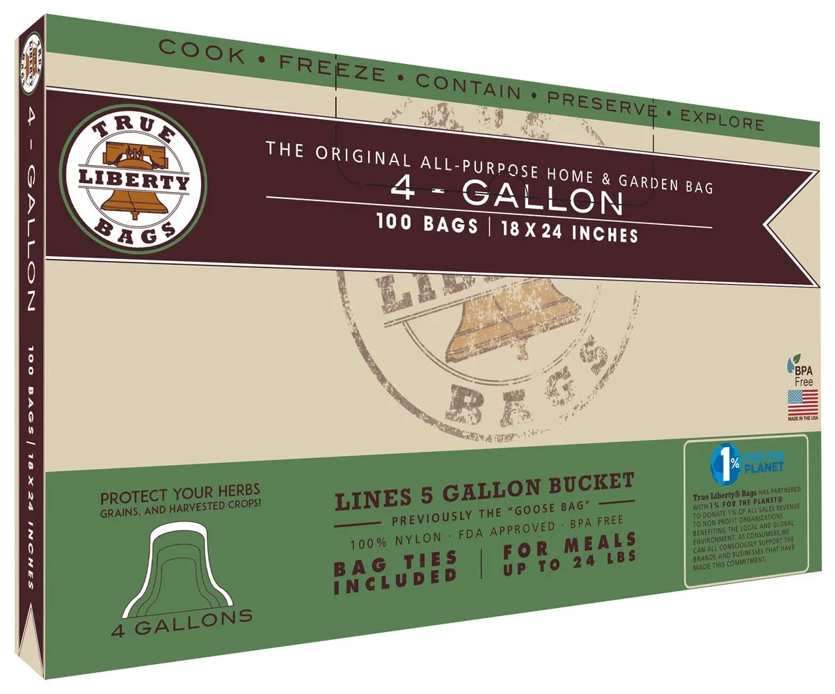 True Liberty 4 Gallon "Goose" Bags 18 in x 24 in (100/pack)