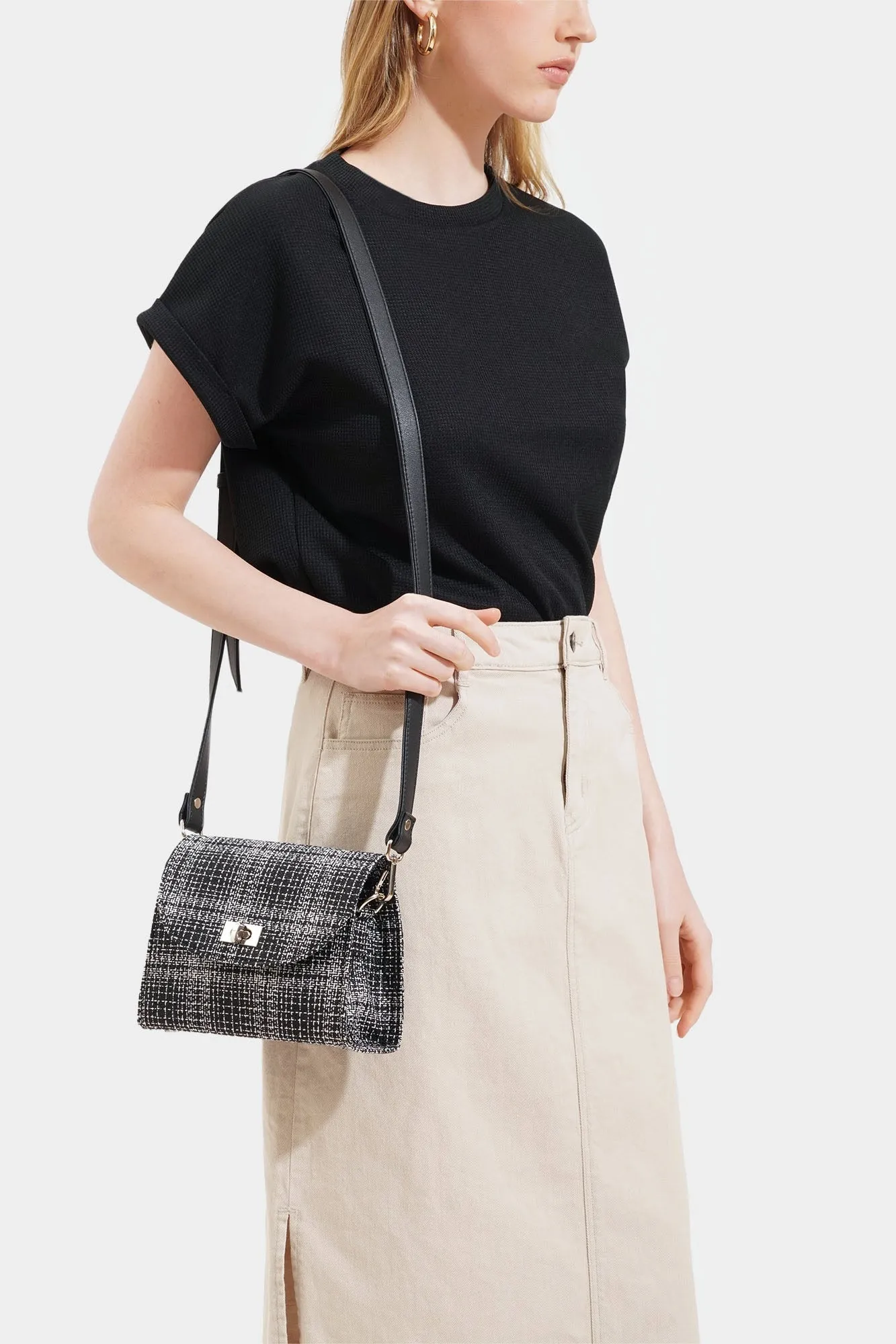 Tweed Sling Bag