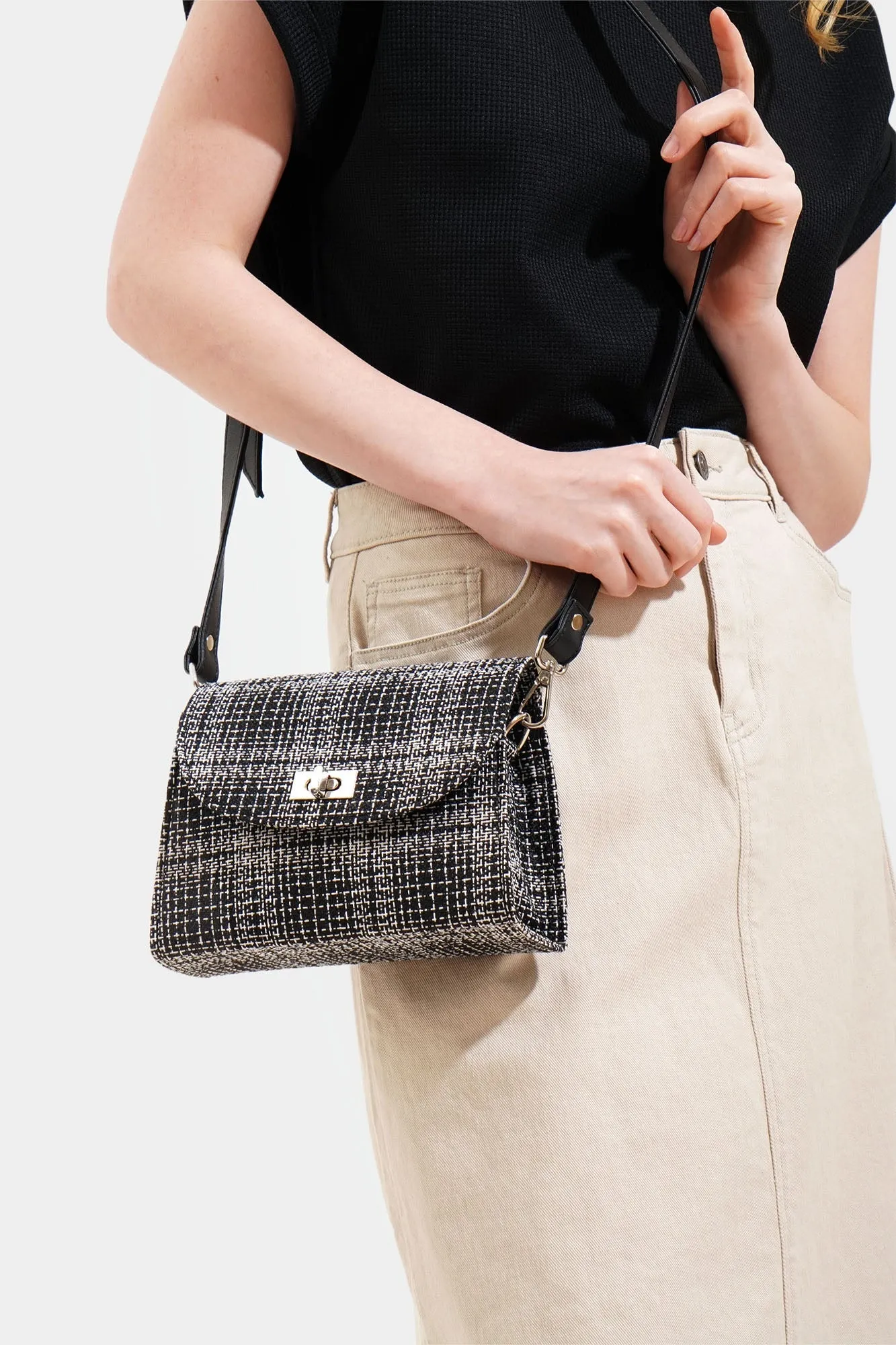Tweed Sling Bag