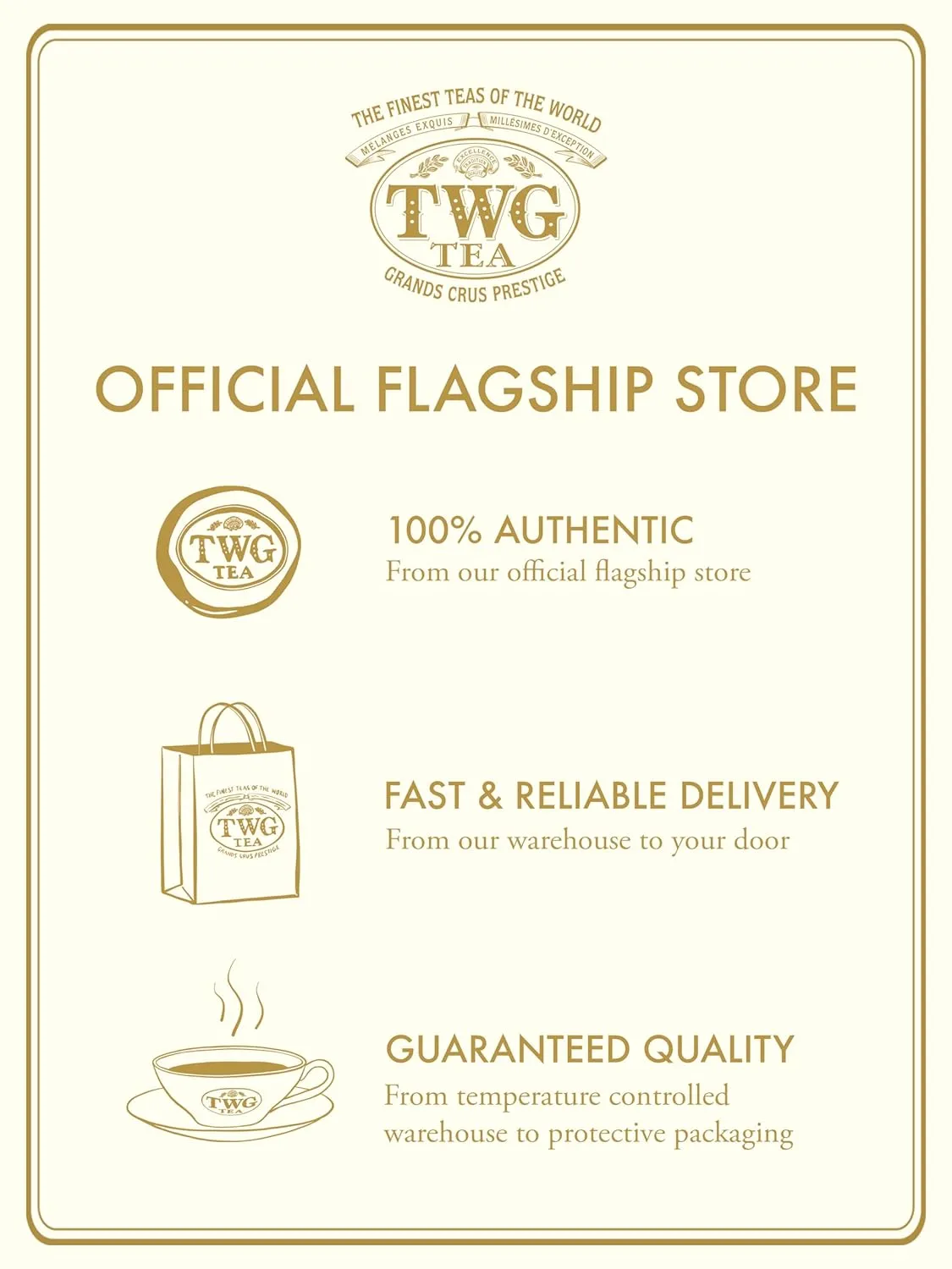 TWG Tea | UVA Highlands BOP | Black Tea | Golden Infusion | 15 Hand Sewn Cotton Tea Bags | Gift Set