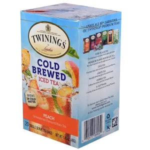 Twinings' Cold Brewed Iced Tea Peach - 20 count