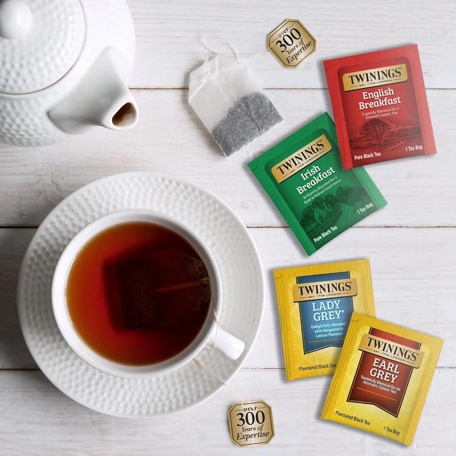 Twinings Tea Bag Sampler Assortment, Variety Pack (80 Count), 40 Unique Flavors for Tea Lovers: Women, Men, Couples, Family, Friends, Coworkers