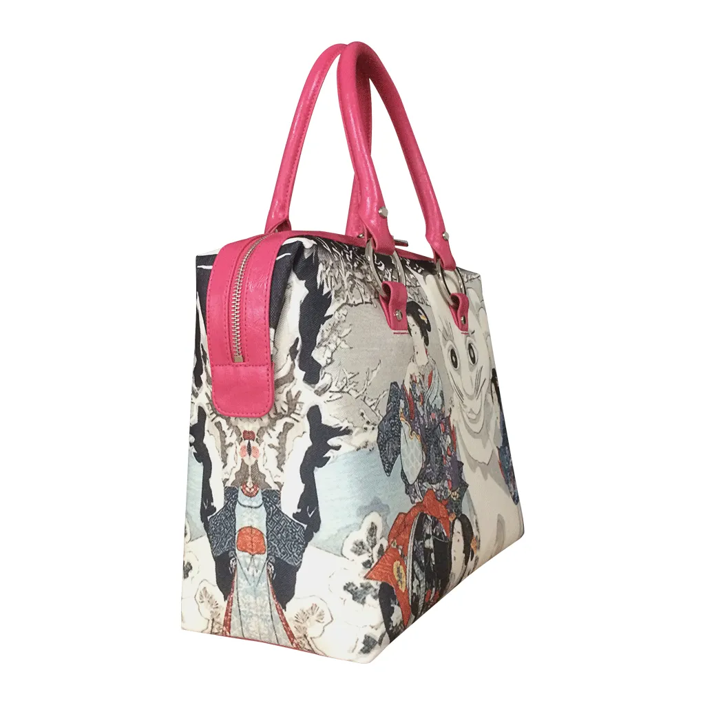 Ukiyo-e 38, UKy-1, Handbag - Kuniyoshi, Giant Snow Cat