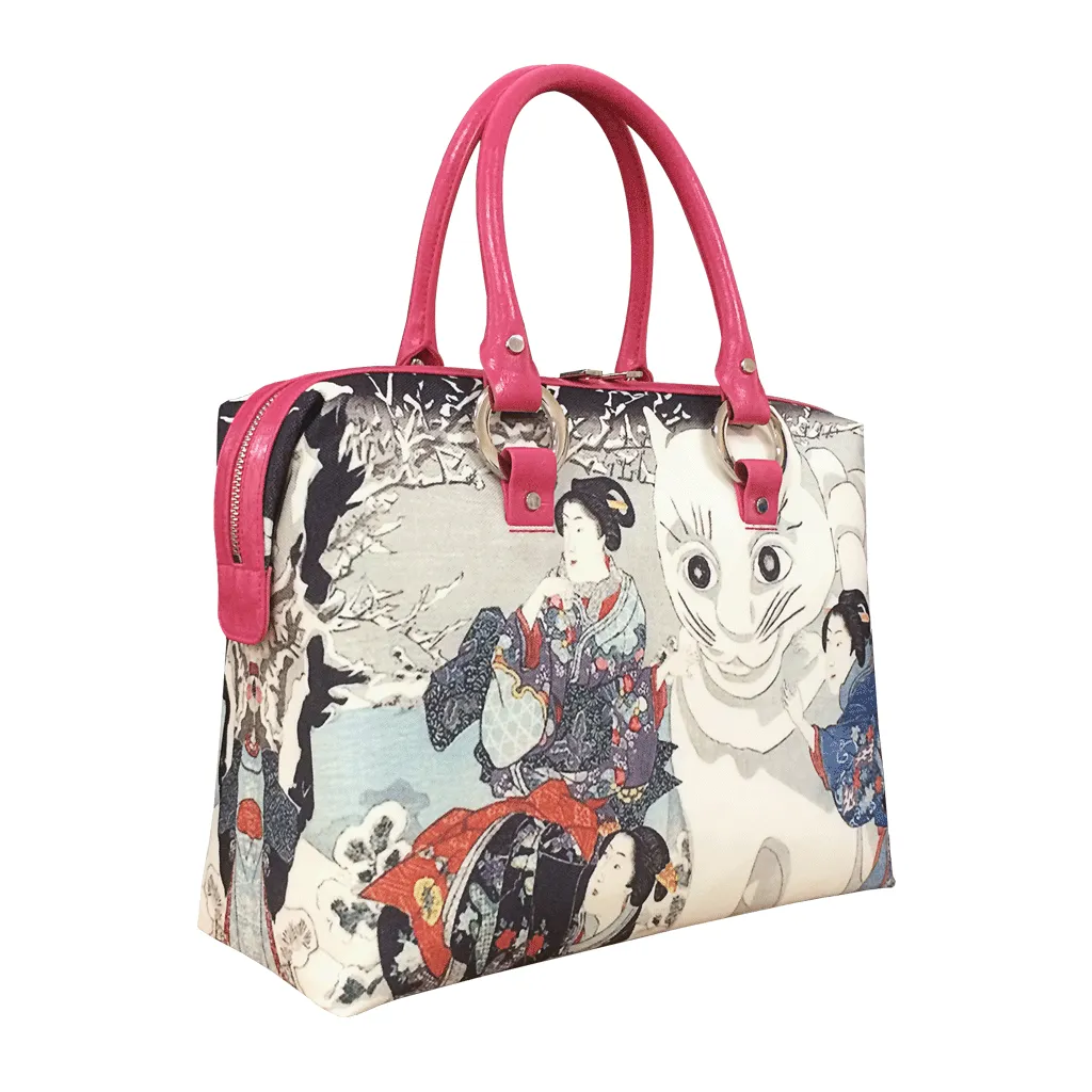 Ukiyo-e 38, UKy-1, Handbag - Kuniyoshi, Giant Snow Cat