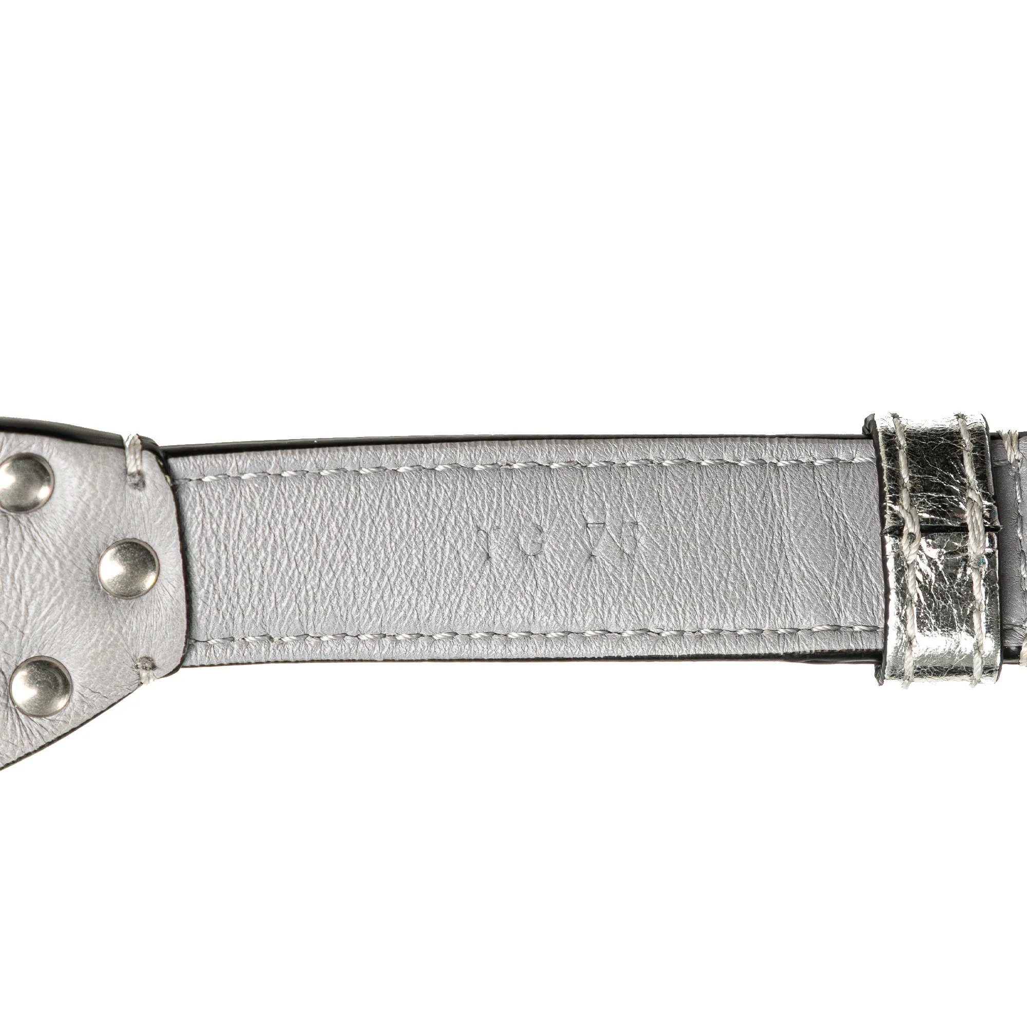 Valentino Metallic Craquele Nappa Rockstud Spike Belt Bag