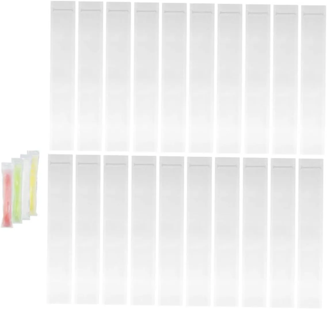 VALICLUD 3sets 50pcs Ice Candy Making Bags Reusable Ice Sucker Molds for Summer Treats Easy to Use for DIY Flavors Safe Design for All Ages Includes Funnel 50pcs*3