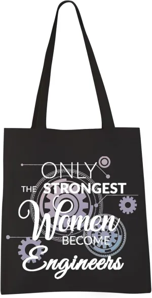 VAMSII Woman Engineer Gift Tote Bag Engineering Gifts for Women only the Strongest Women Become Engineers Gifts Shoulder Bag