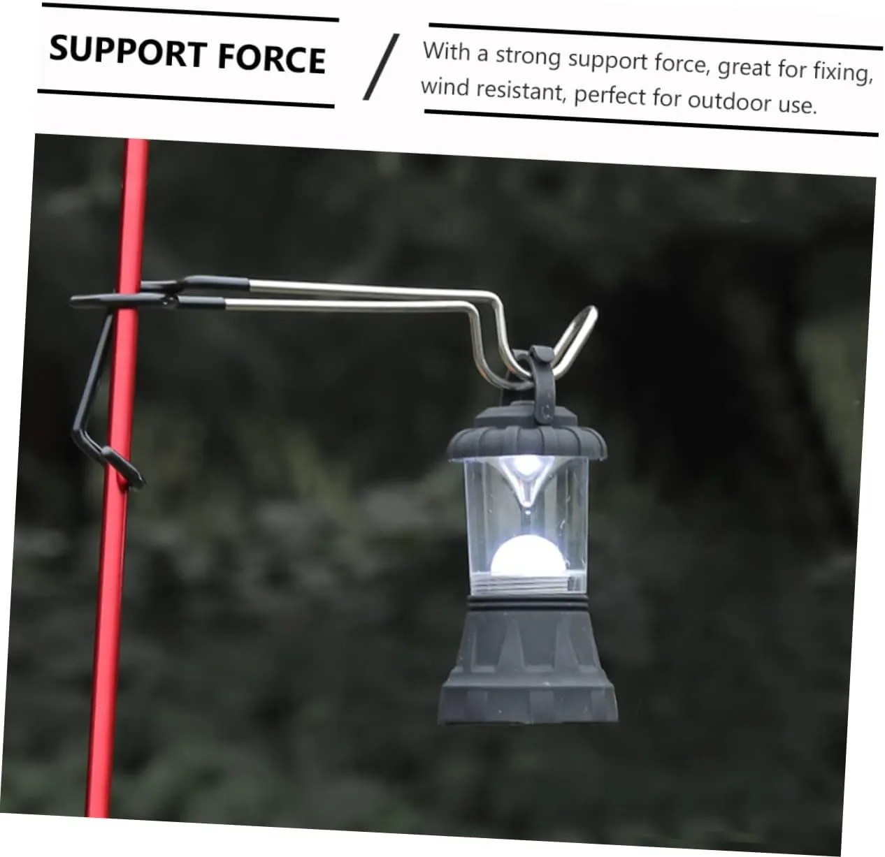 VANZACK Light Hook Plant Hanging Hook Camping Tent Lights Sea Fishing Floats Night Camping Lamp Hook Camping