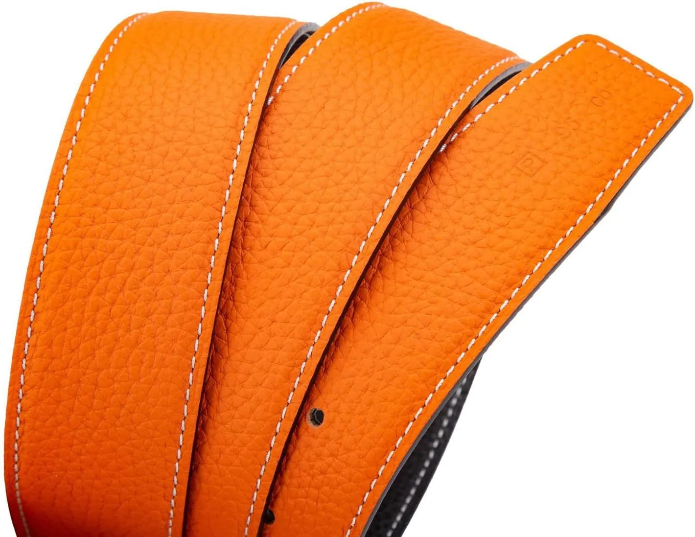 Vatee's Men/Women Reversible Genuine Leather Without Buckle Replacemen Belt Strap 1.34"/1.5" Wide