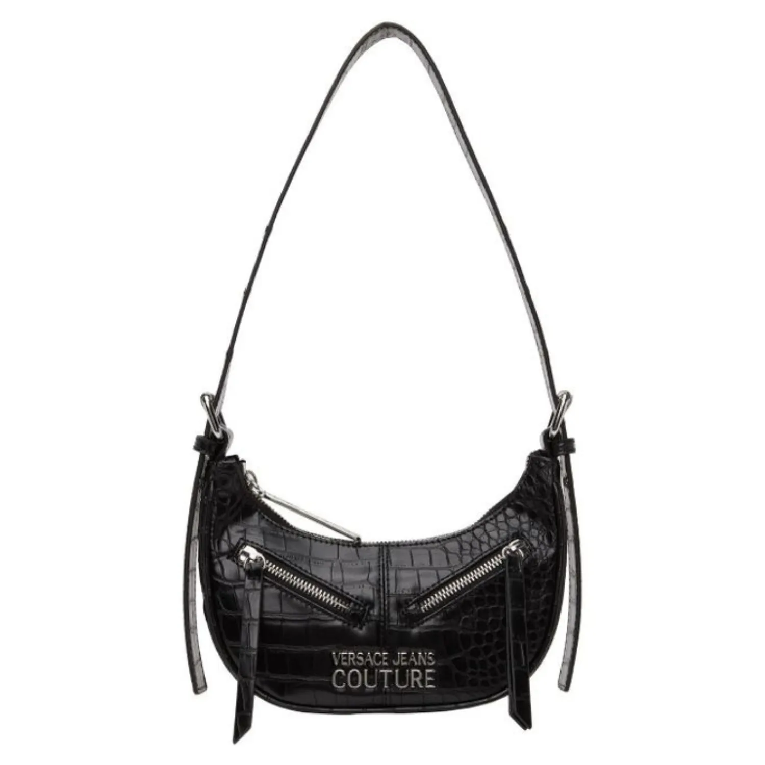 VERSACE JEANS COUTURE CROCO SHOULDER BAG