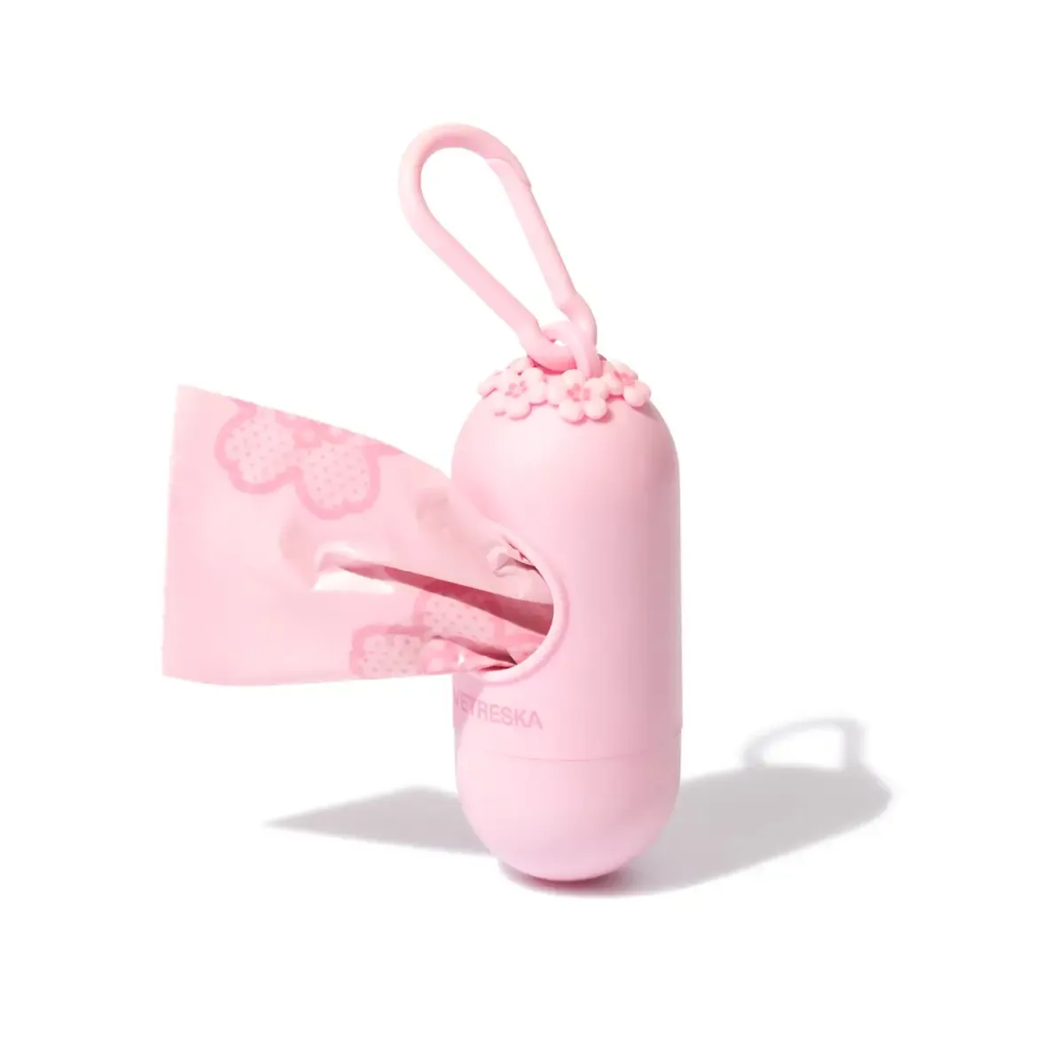 Vetreska - Cherry Blossom Pet Poop Bags & Dispenser Set (1 Dispenser   7 Rolls)