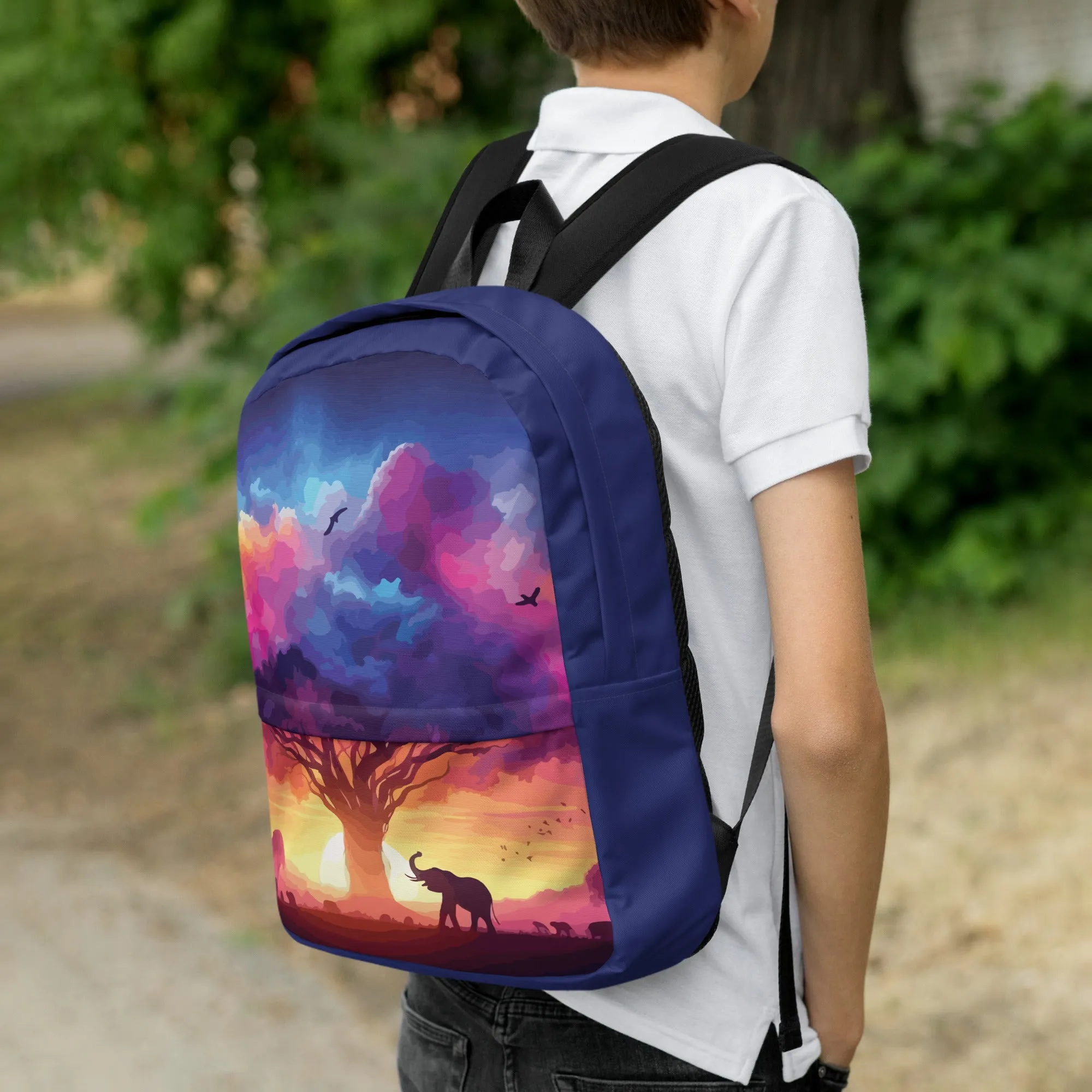 Vibrant Savanna Sunset Backpack