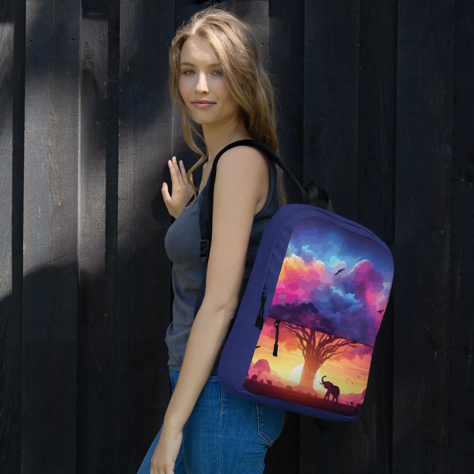 Vibrant Savanna Sunset Backpack