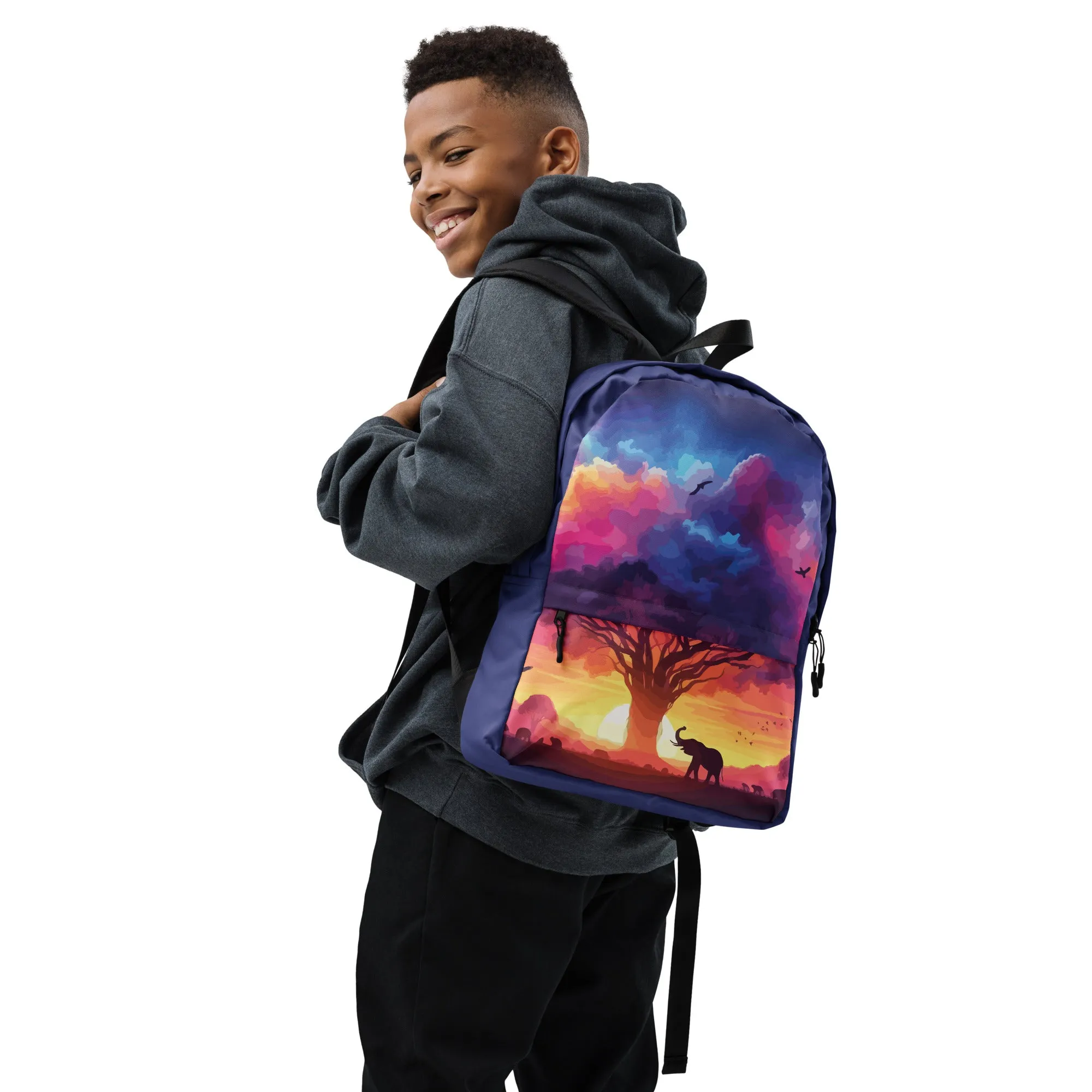 Vibrant Savanna Sunset Backpack