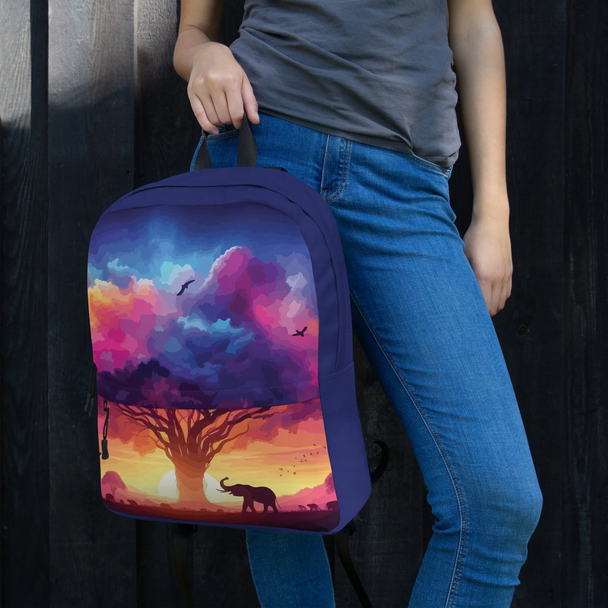 Vibrant Savanna Sunset Backpack
