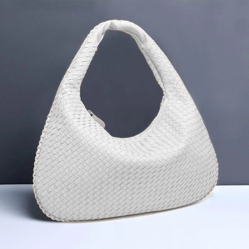 Vibrant Woven Leather Hobo Bags for Effortless Chic Style