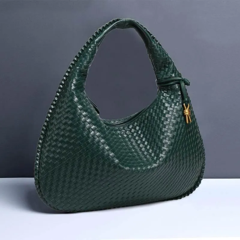 Vibrant Woven Leather Hobo Bags for Effortless Chic Style