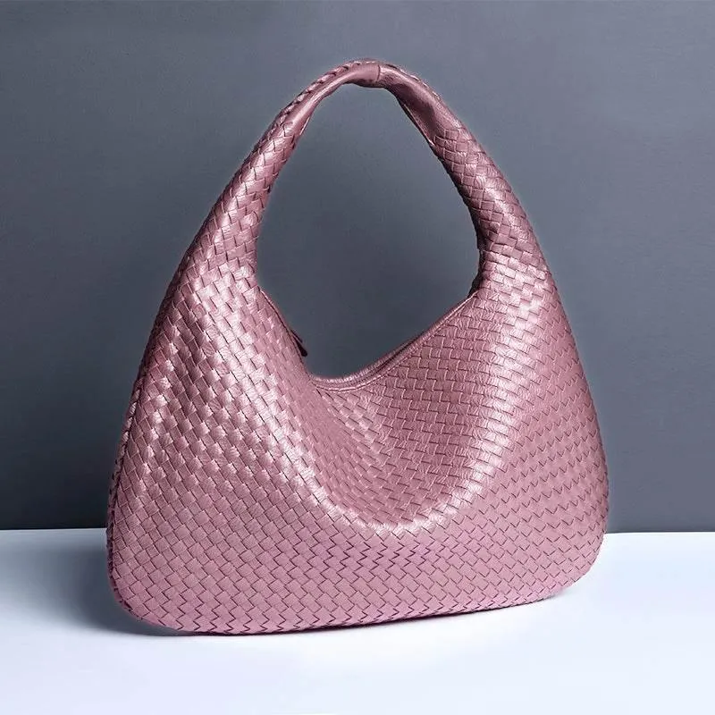 Vibrant Woven Leather Hobo Bags for Effortless Chic Style