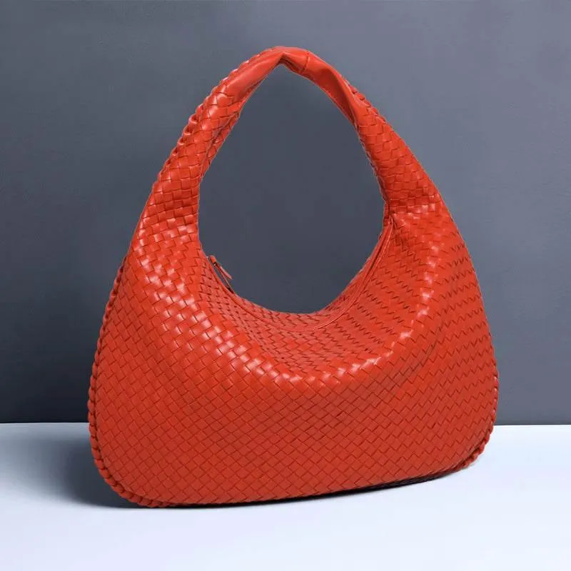 Vibrant Woven Leather Hobo Bags for Effortless Chic Style