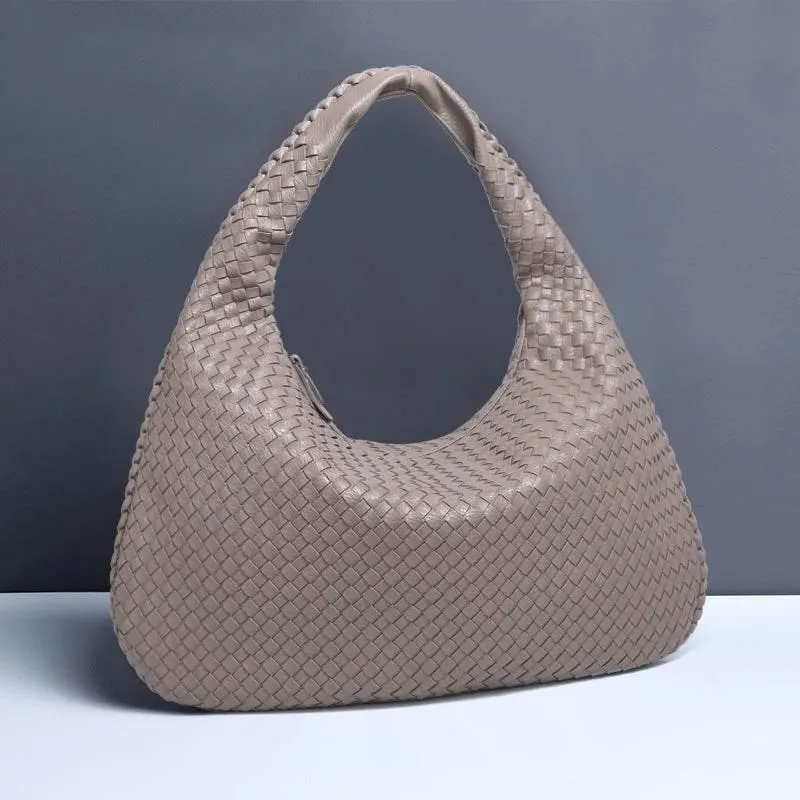Vibrant Woven Leather Hobo Bags for Effortless Chic Style