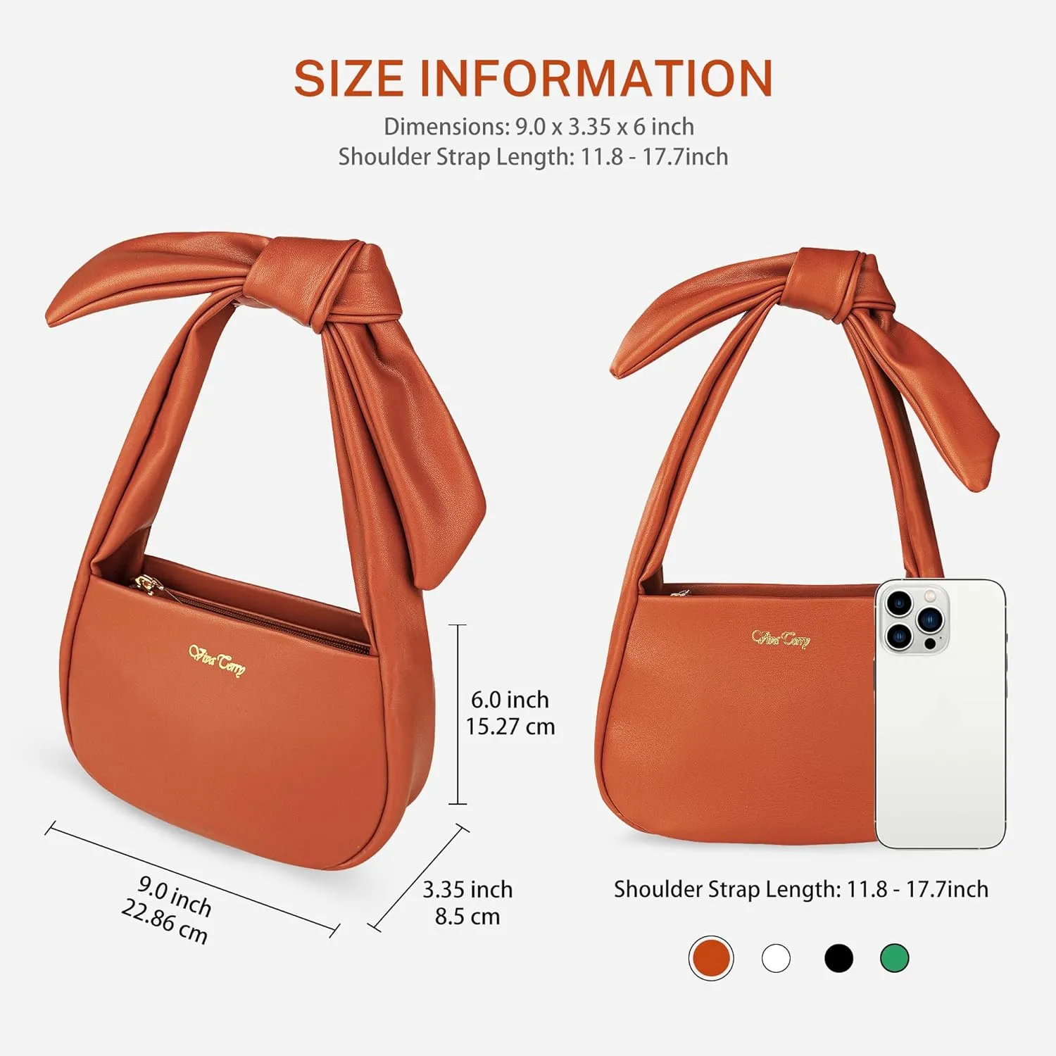 Viva Terry Hobo Hand Bag for Womens, Small Vegan Leather Hobe Handbag Shoulder Purses for Women with Zipper