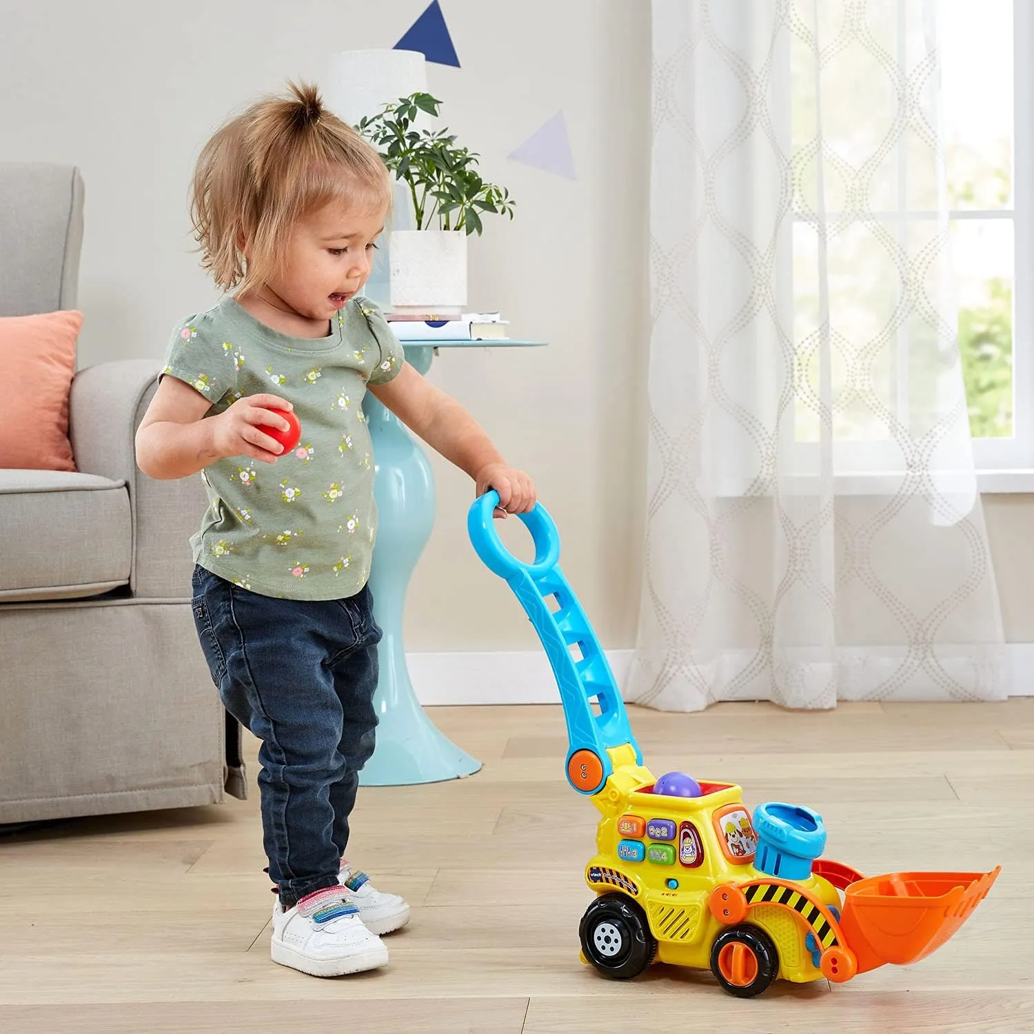 VTech Pop-a-Balls Push & Pop Bulldozer