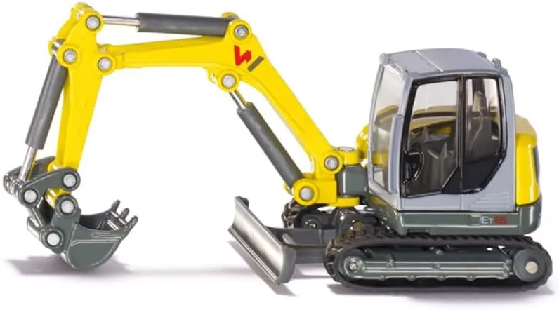Wacker Neuson ET65 Track Excavator Yellow and Gray 1/50 Diecast Model by Siku 3559